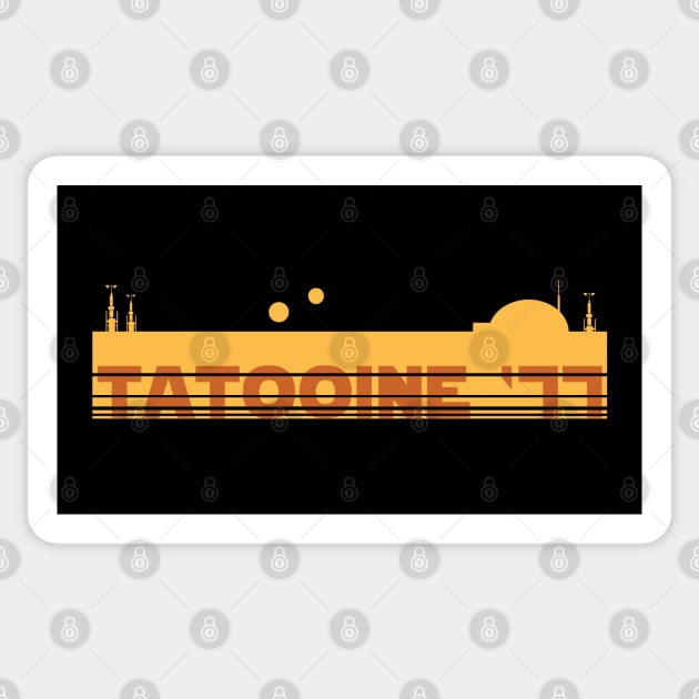 Tatooine '77 Sticker by betterblue